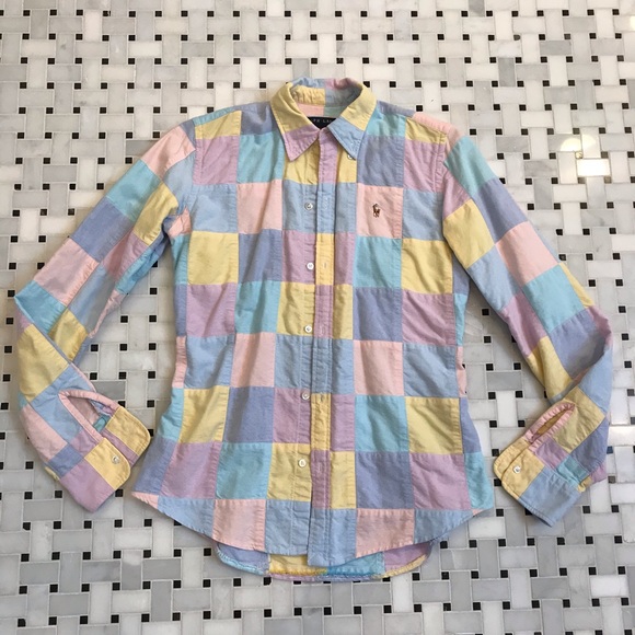 Ralph Lauren Tops - Vintage Ralph Lauren patchwork top